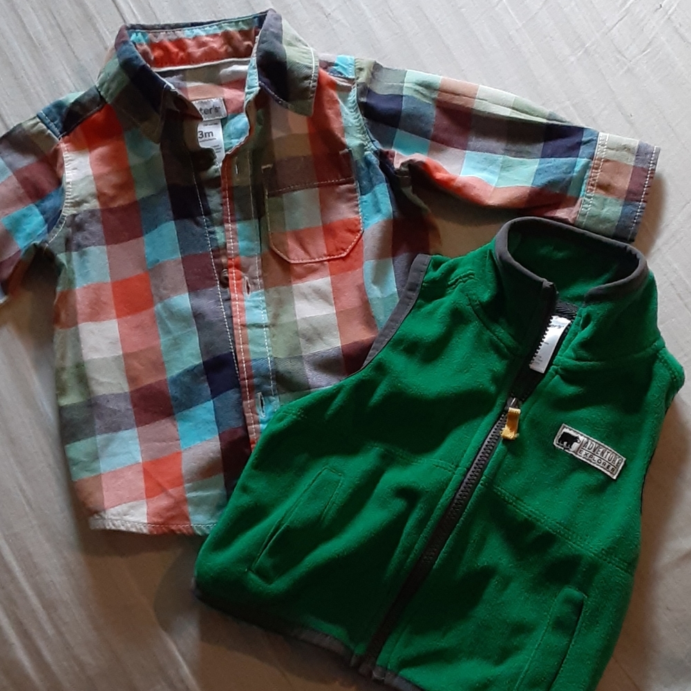 Baby Boy Long Sleeve and Vest